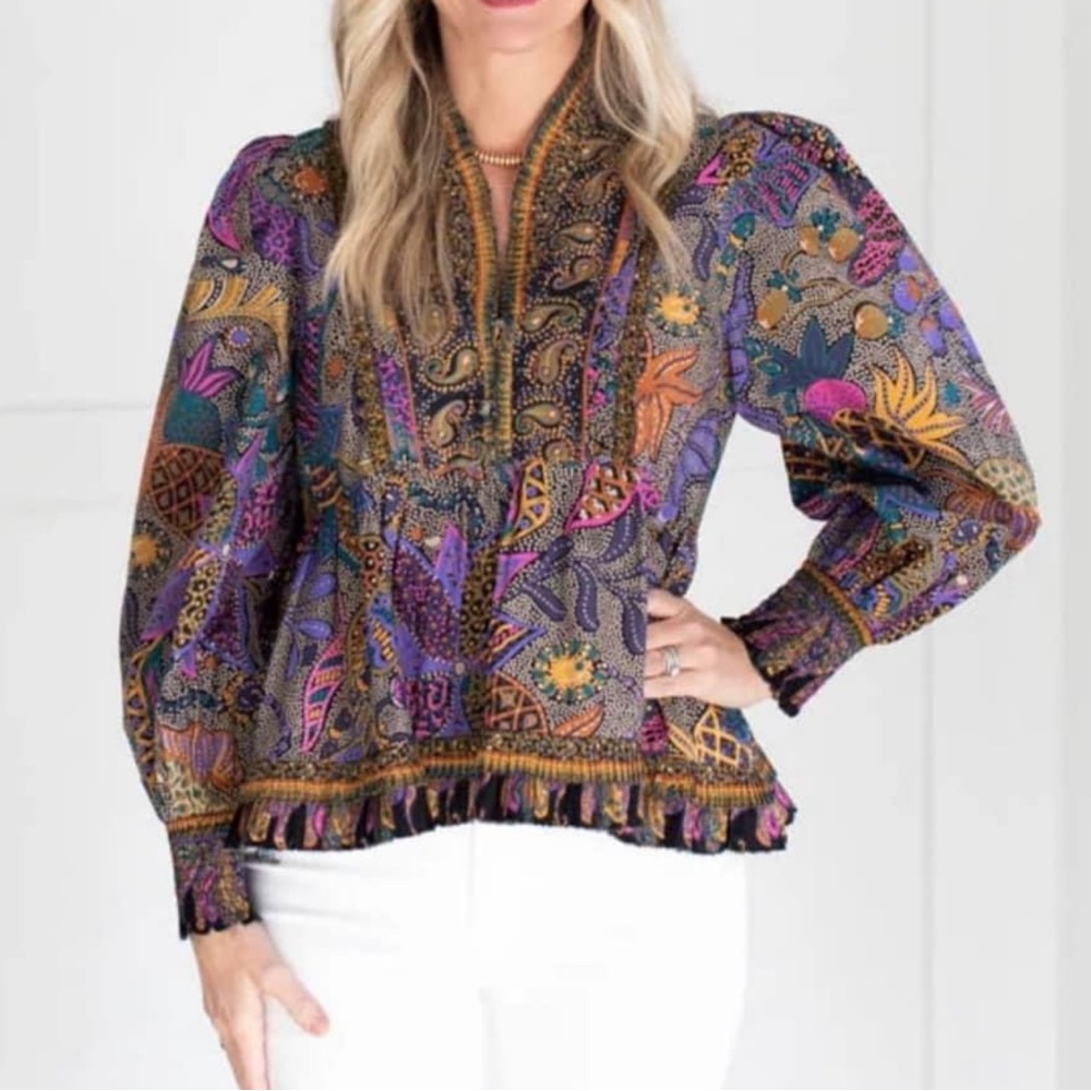 Love the Label Brooke Top in Padma Floral Print